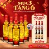 Thùng 6 Chai Nước Mắm Tĩn Cá Cơm Ruột Đỏ 60N 500ml Chai Thủy Tinh - Tặng 3 Sốt Trộn Gỏi và 3 Nước Tương 3 Trong 1