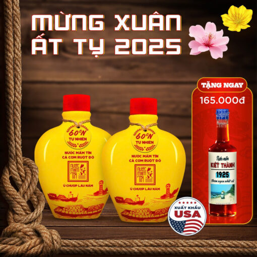 quà tết 2025 tĩn cá cơm vàng