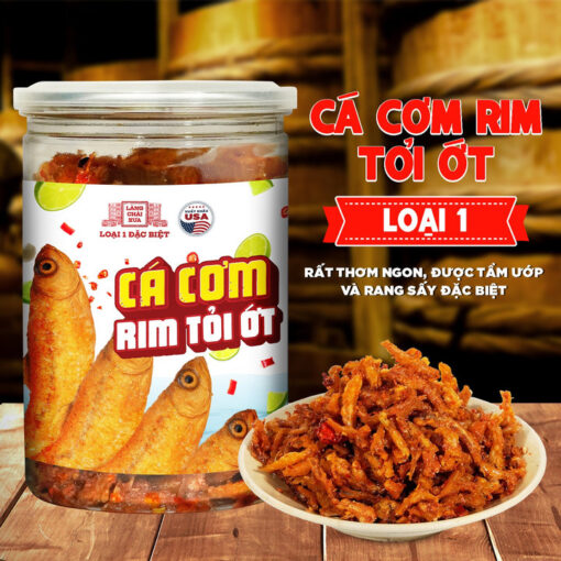 Cá cơm rim tỏi ớt - Làng Chài Xưa