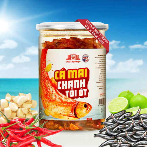 Cá Mai chanh tỏi ớt Làng Chài Xưa loại 1 đặc biệt tẩm ướp thơm ngon 300G - Hình ảnh 3