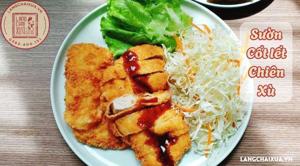 Cách làm sườn cốt lết chiên xù