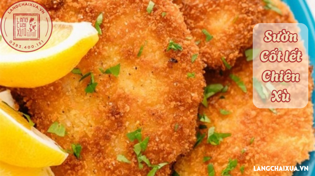 Cách làm sườn cốt lết chiên xù
