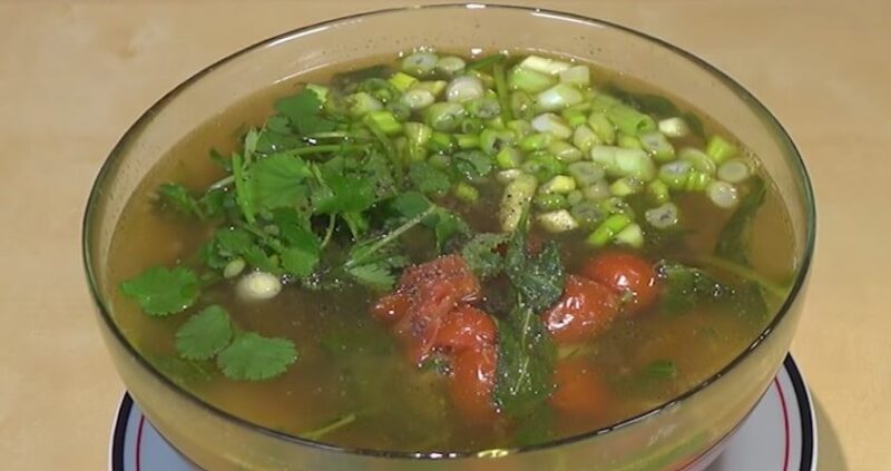 Cách Nấu Món Canh Thịt Bò Thuôn Hành Răm Ngon Với 6 Bước