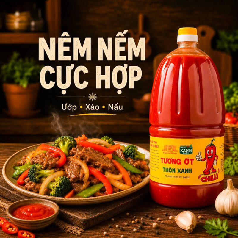 chai 2 2kg tuong ot thon xanh farm chilli cay nong tu nhien ot tuoi sach tu trang trai lang chai xua 6