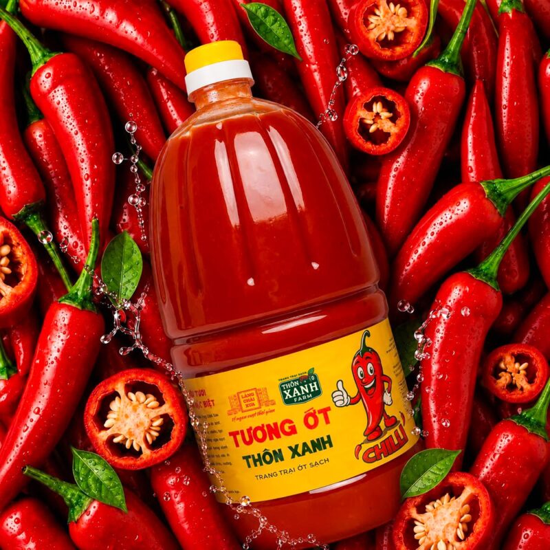 chai 2 2kg tuong ot thon xanh farm chilli cay nong tu nhien ot tuoi sach tu trang trai lang chai xua 8