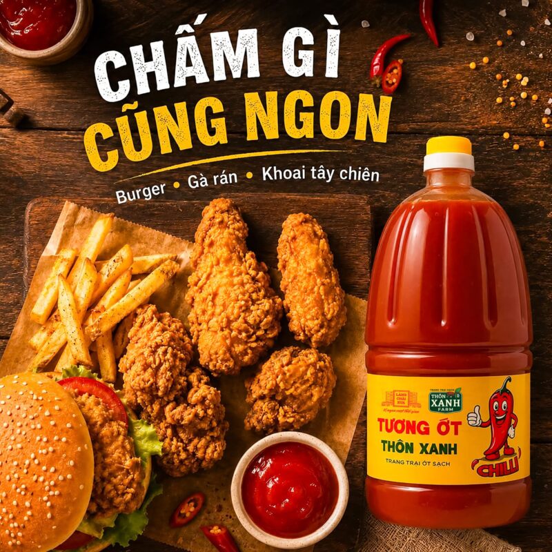 chai 2 2kg tuong ot thon xanh farm chilli cay nong tu nhien ot tuoi sach tu trang trai lang chai xua 9 1