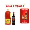[Tặng Ớt Rim và Nước tương ăn bún] Combo Nước tương Shiitake 525ml và Tương ớt 2.2Kg Làng Chài Xưa