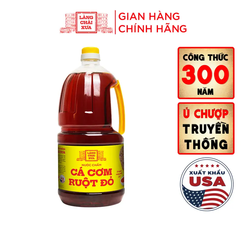 mắm chấm cá cơm ruột đỏ 2L