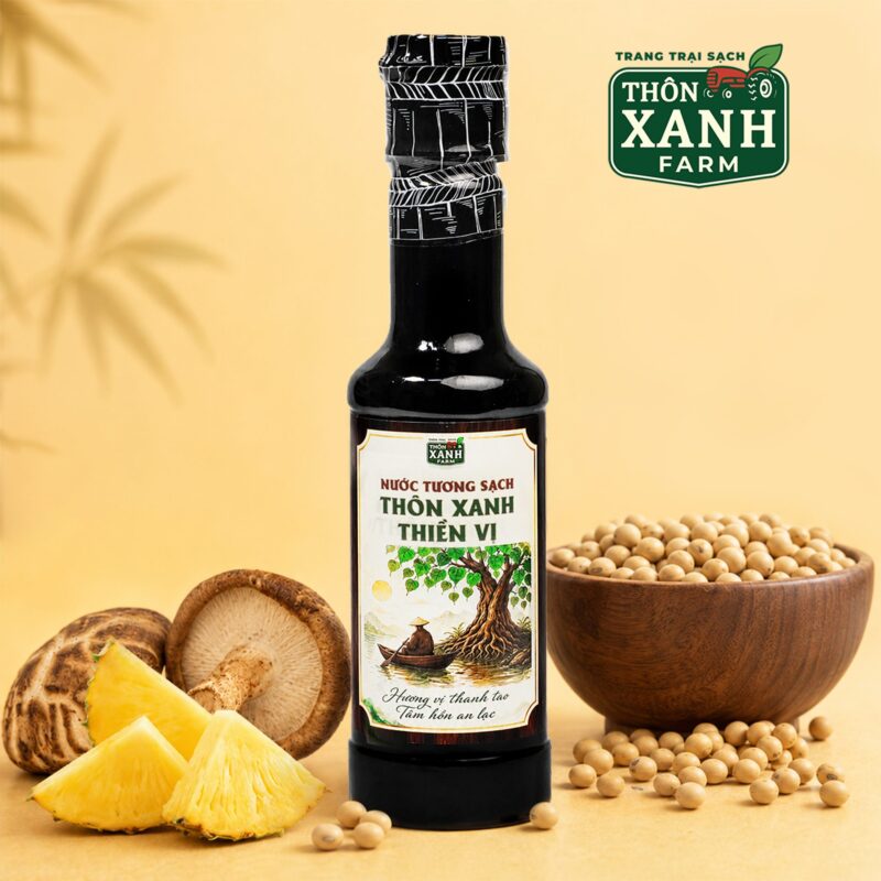 chai 250ml nuoc tuong sach thon xanh thien vi dau nanh nam ngot trai thom lang chai xua 3