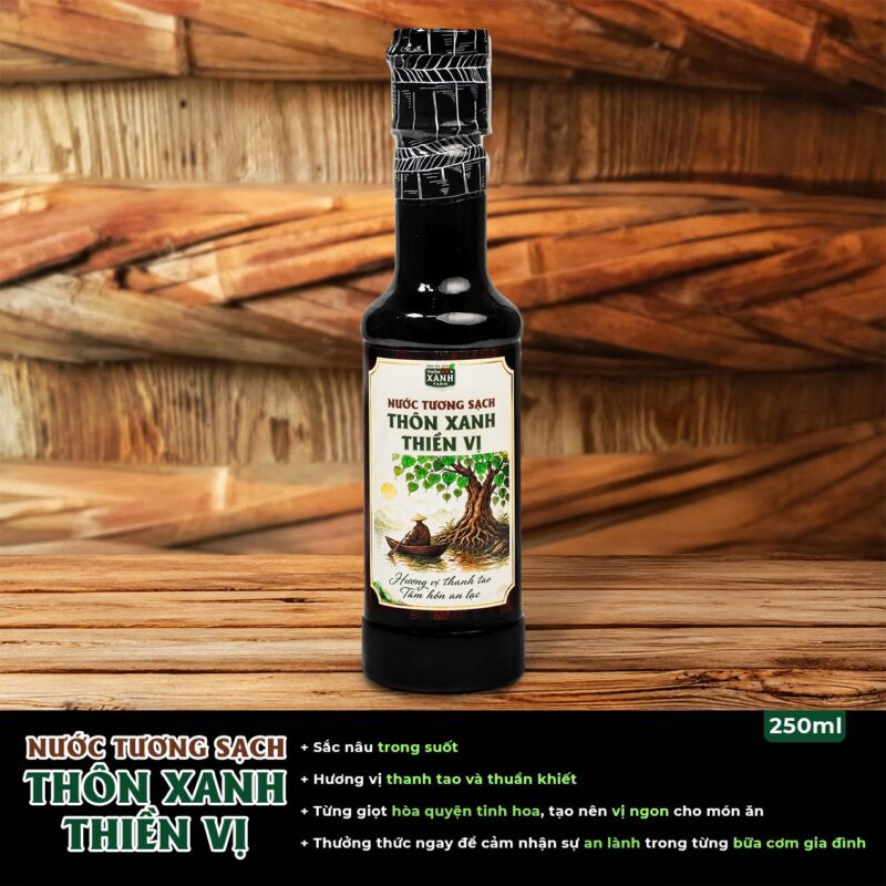 chai 250ml nuoc tuong sach thon xanh thien vi dau nanh nam ngot trai thom lang chai xua 9