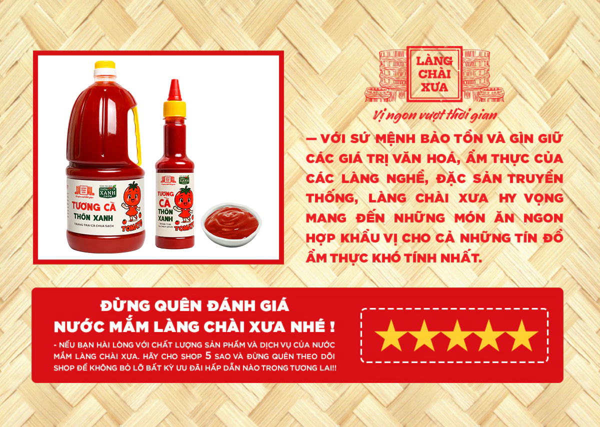 chai 270g tuong ca thon xanh farm chua ngot diu nhe thom ngon tu nhien tu ca chua ca tuoi lang chai xua 8