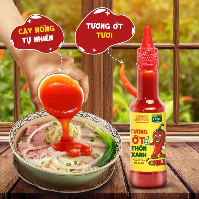 chai 270g tuong ot thon xanh farm chilli cay nong tu nhien ot tuoi sach tu trang trai lang chai xua 4 1
