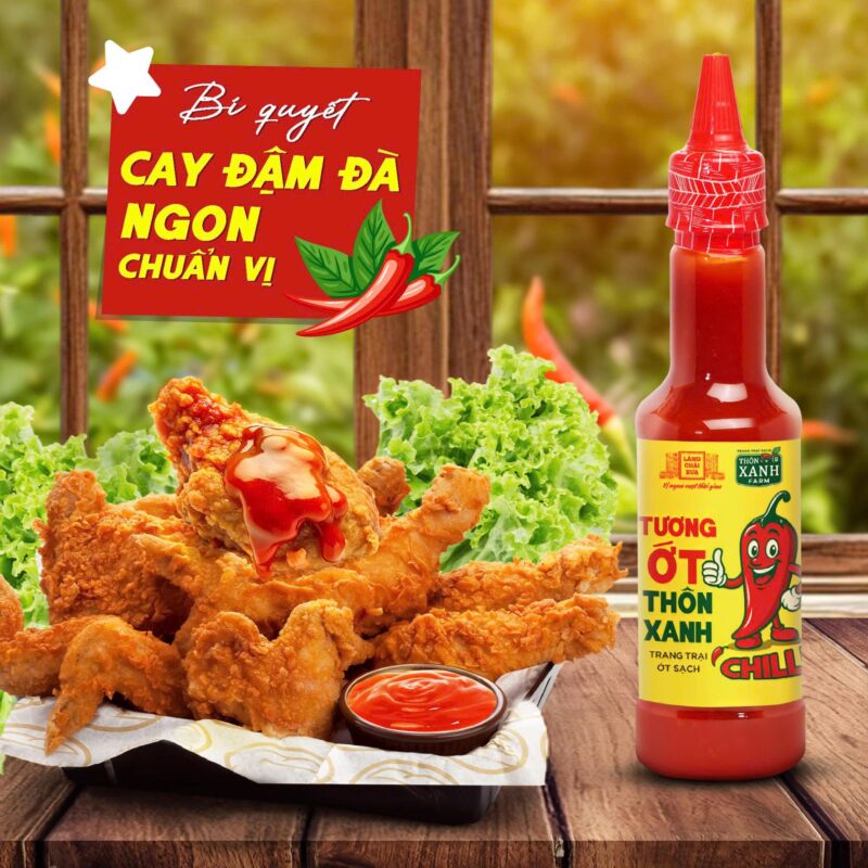 chai 270g tuong ot thon xanh farm chilli cay nong tu nhien ot tuoi sach tu trang trai lang chai xua 4