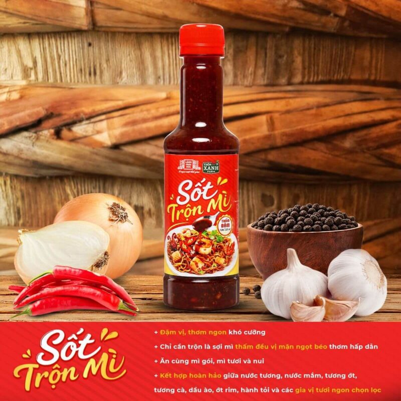 [Chai 300g] Sốt Trộn Mì Làng Chài Xưa - Thấm đẩm từng sợi mì - Trộn là ngon ăn là dính - Ảnh 3