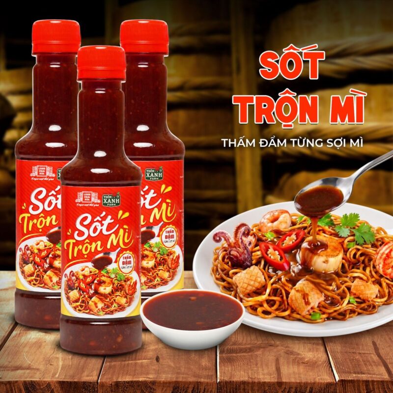 [Combo 3 chai 300g] Sốt Trộn Mì Làng Chài Xưa - Thấm đẩm từng sợi mì - Trộn là ngon ăn là dính