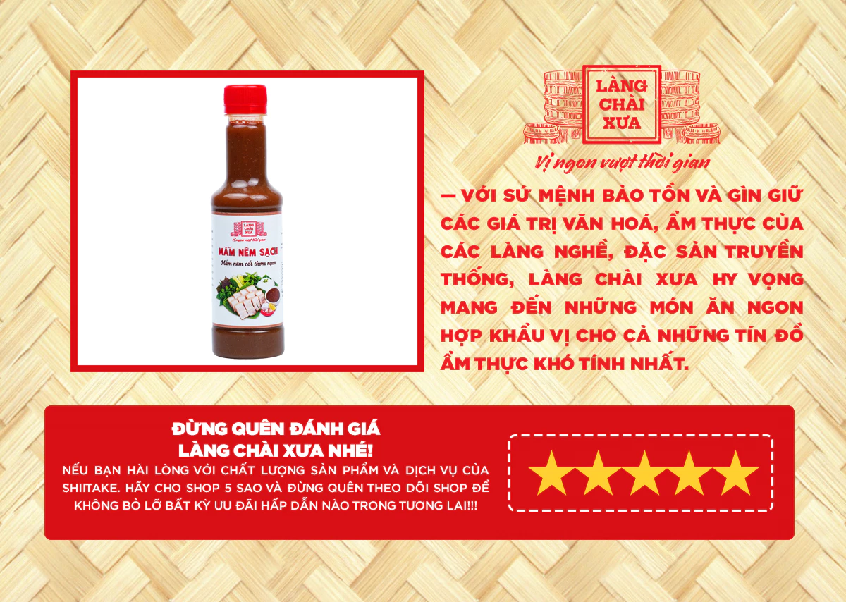 Mắm nêm sạch Làng Chài Xưa 
