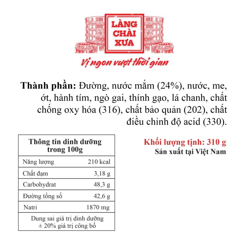 Alternative view of [Chai 310g] Nước mắm chấm thịt nướng pha sẵn 8 vị Làng Chài Xưa - Chắt lọc tinh tuý ẩm thực Thái Lan