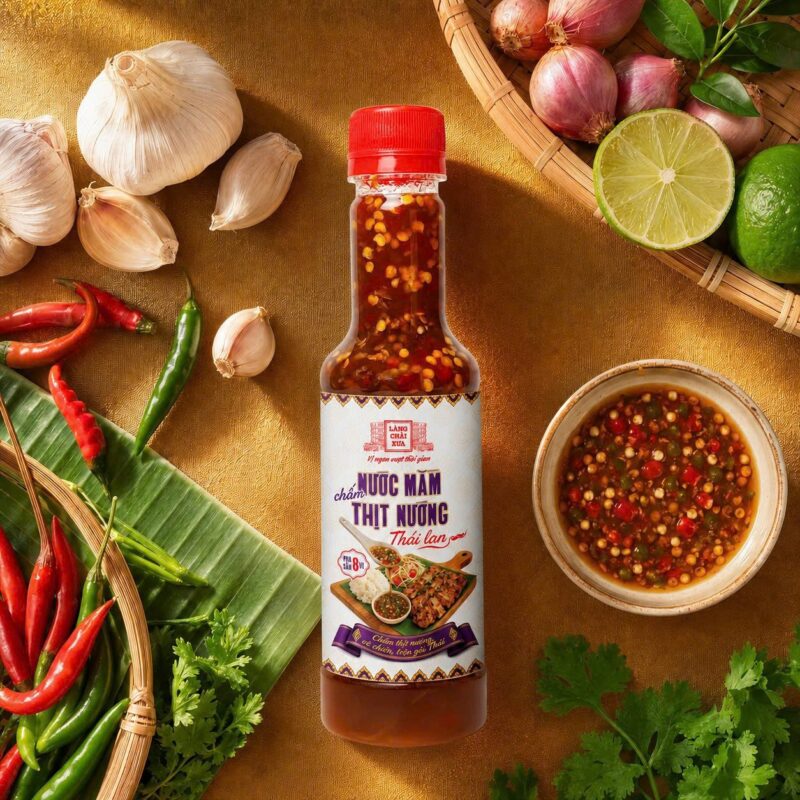 chai 310g nuoc mam cham thit nuong pha san 8 vi lang chai xua chat loc tinh tuy am thuc thai lan 9