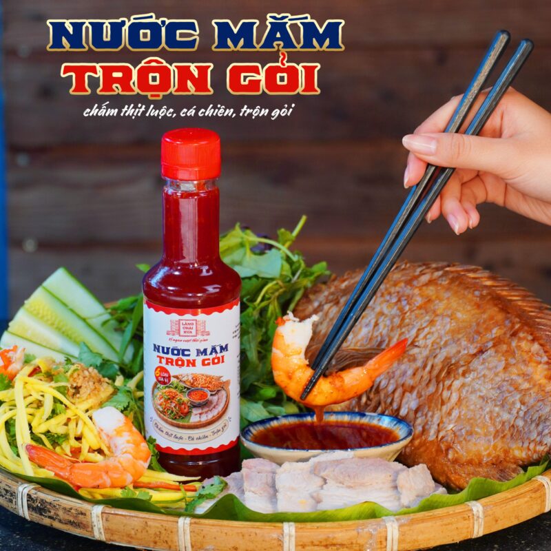 chai 320g nuoc mam tron goi lang chai xua pha san 6 loai gia vi cham thit luoc ca chien 7