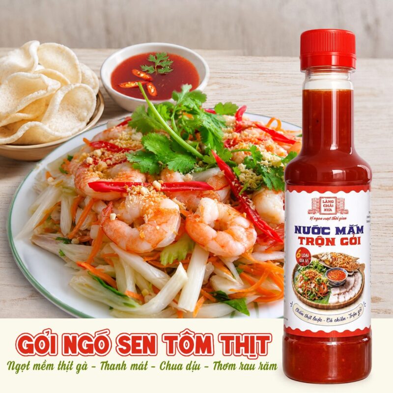 chai 320g nuoc mam tron goi lang chai xua pha san 6 loai gia vi cham thit luoc ca chien 8