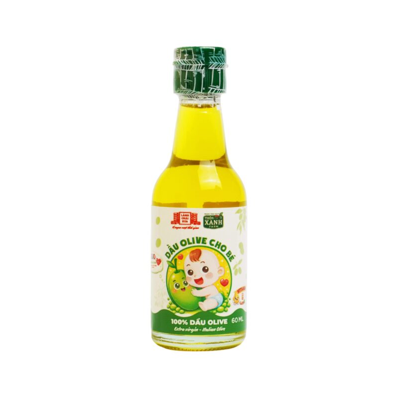 [Chai 60ml] Dầu olive nguyên chất Thôn Xanh Farm ép lạnh từ Italian Olive cho bé ăn dặm – Làng Chài Xưa