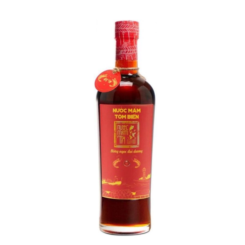Chai nước mắm Tĩn tôm biển Hồng Ngọc Đại Dương 45N 500ml