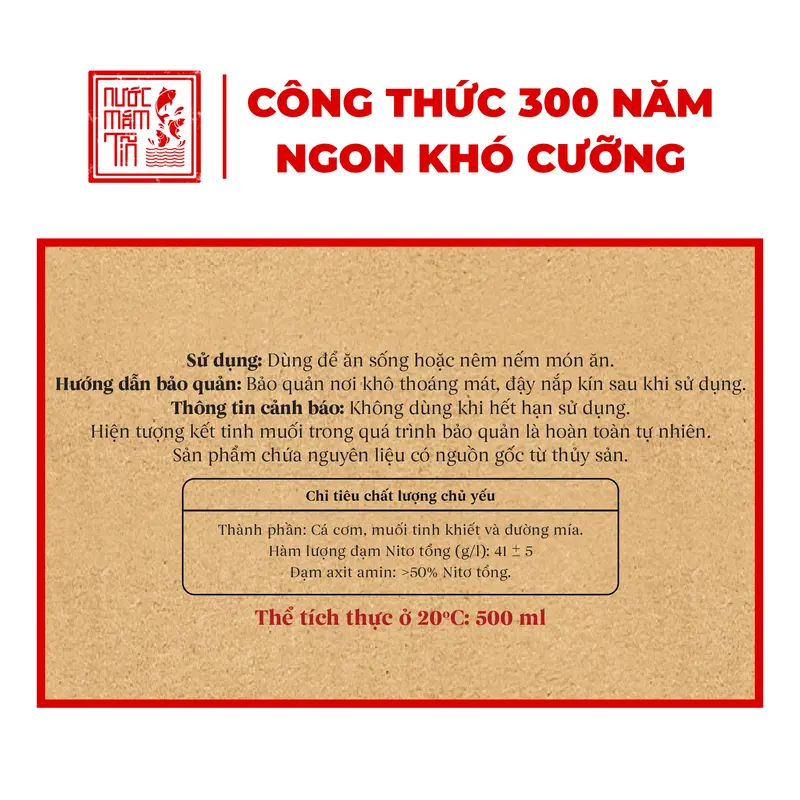 Mắm Tĩn Nhãn Xưa 41N