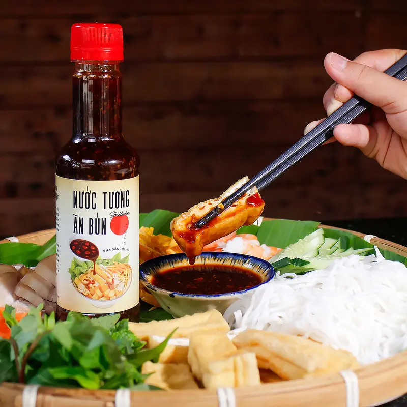 Nước Tương Pha Sẵn Tỏi Ớt Shiitake 270g Ăn Bún Rất Ngon 16 Nước tương ăn bún