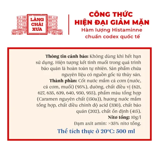 [Combo 3 chai - 3 vị] Nước Mắm Nhỉ Nhãn Xanh Xuất Khẩu, Nhãn Đỏ Đậm Đà, Nhãn Vàng Sánh Dặc 500ml/1 chai thủy tinh - Ảnh 3