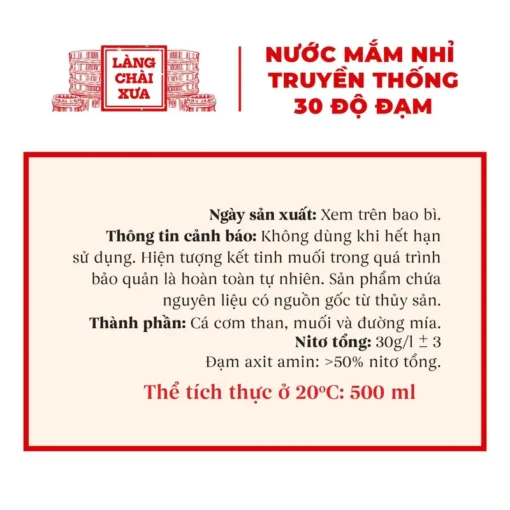[Combo 3 chai - 3 vị] Nước Mắm Nhỉ Nhãn Xanh Xuất Khẩu, Nhãn Đỏ Đậm Đà, Nhãn Vàng Sánh Dặc 500ml/1 chai thủy tinh - Ảnh 5