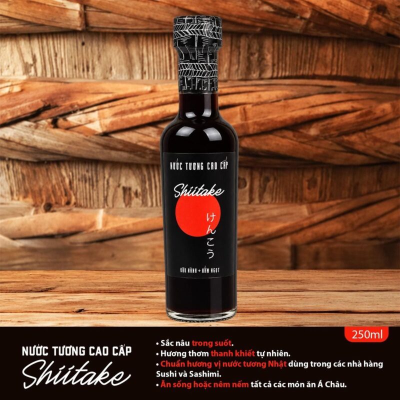 Combo 3 Chai Nước Tương Shiitake Làng Chài Xưa 250ml