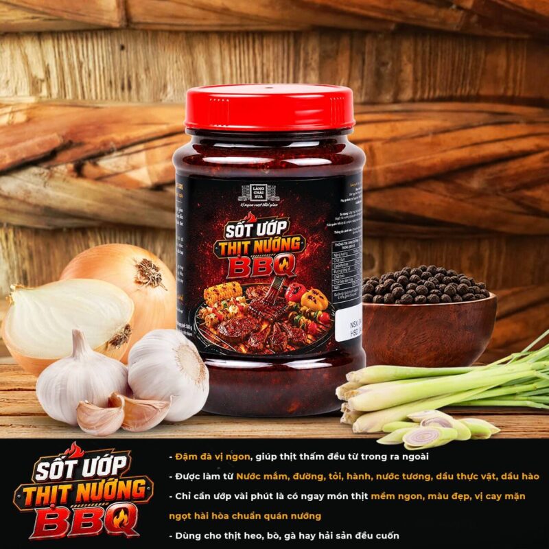 combo 3 hu 260g sot uop thit nuong bbq lang chai xua uop tham vi nuong thom ngon 6 3