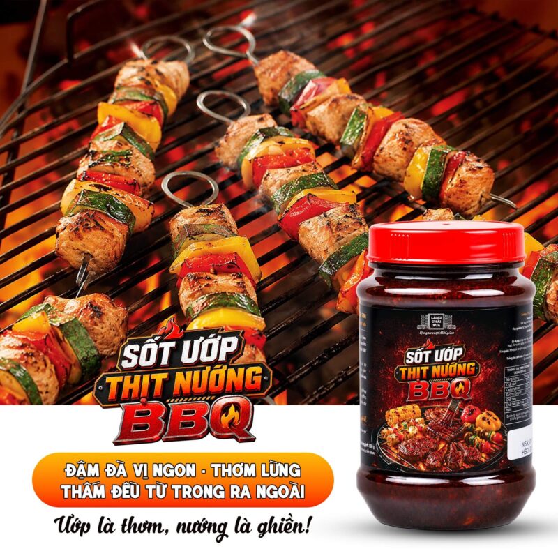 combo 3 hu 260g sot uop thit nuong bbq lang chai xua uop tham vi nuong thom ngon 6