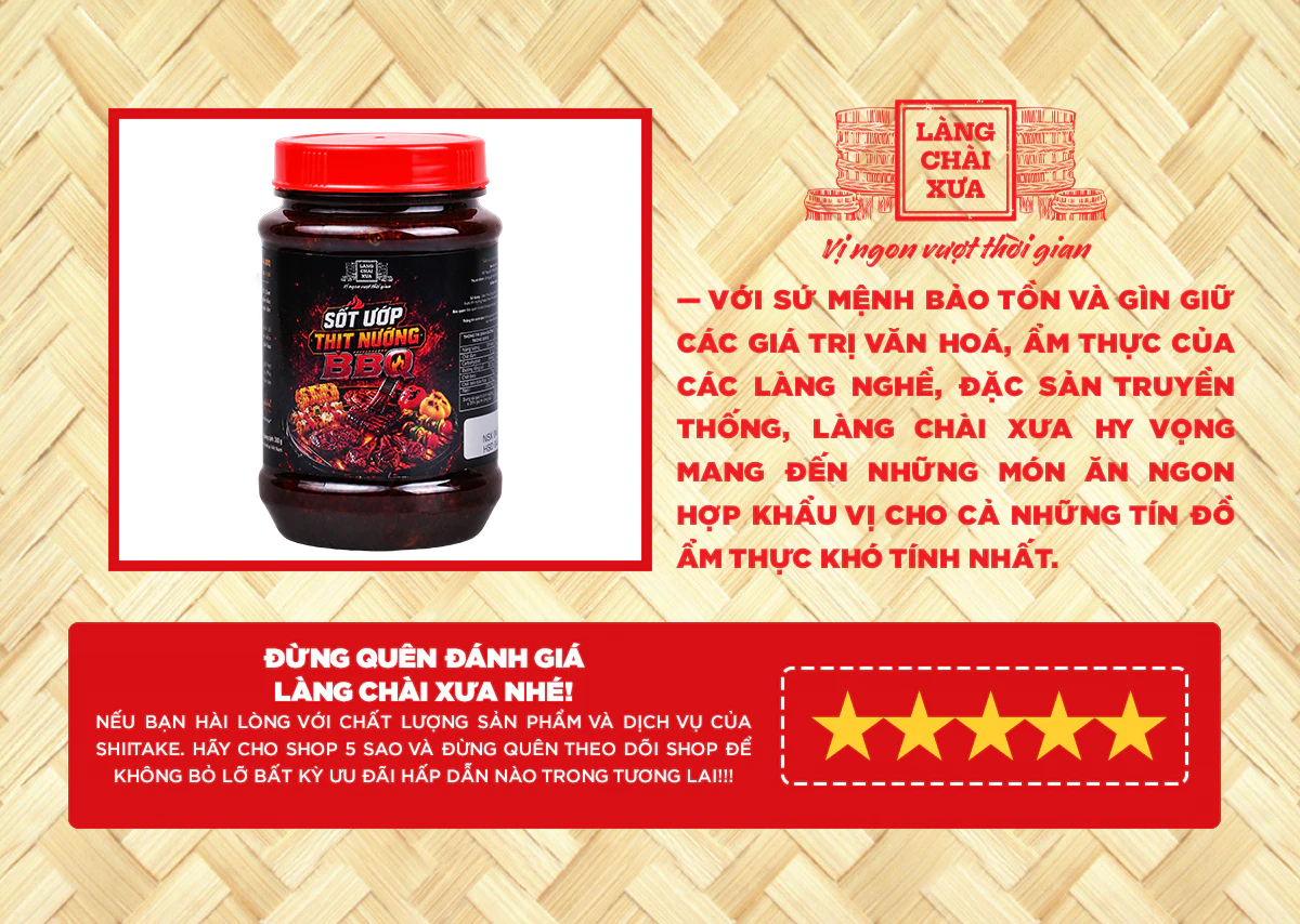 combo 3 hu 260g sot uop thit nuong bbq lang chai xua uop tham vi nuong thom ngon 7