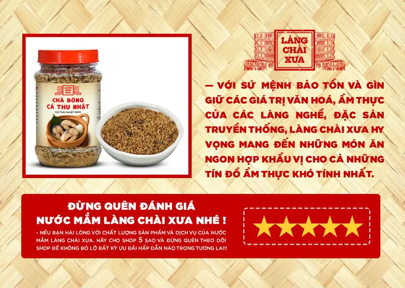 chà bông cá thu nhật