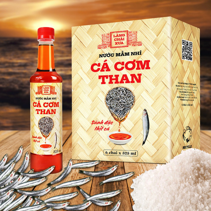Alternative view of [Combo 4 chai - 4 vị] Nước mắm nhỉ cá cơm than, Tôm biển, Cá cơm vàng ruột đỏ, Chay 3 trong 1 525ml/chai nhựa