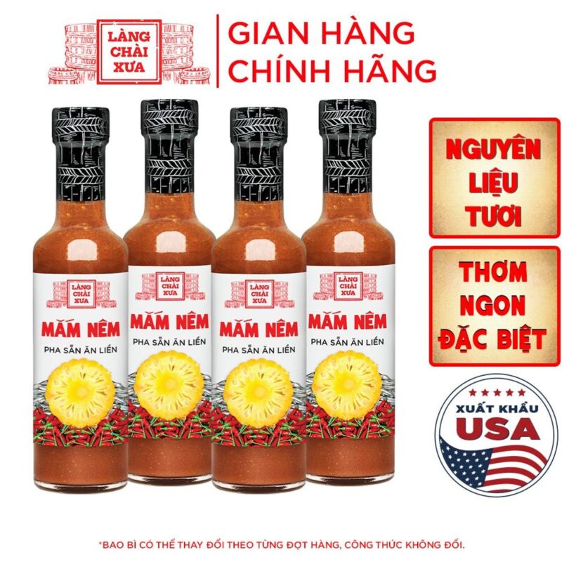 [COMBO 4 CHAI] MẮM NÊM PHA SẴN CAO CẤP 300G - LÀNG CHÀI XƯA
