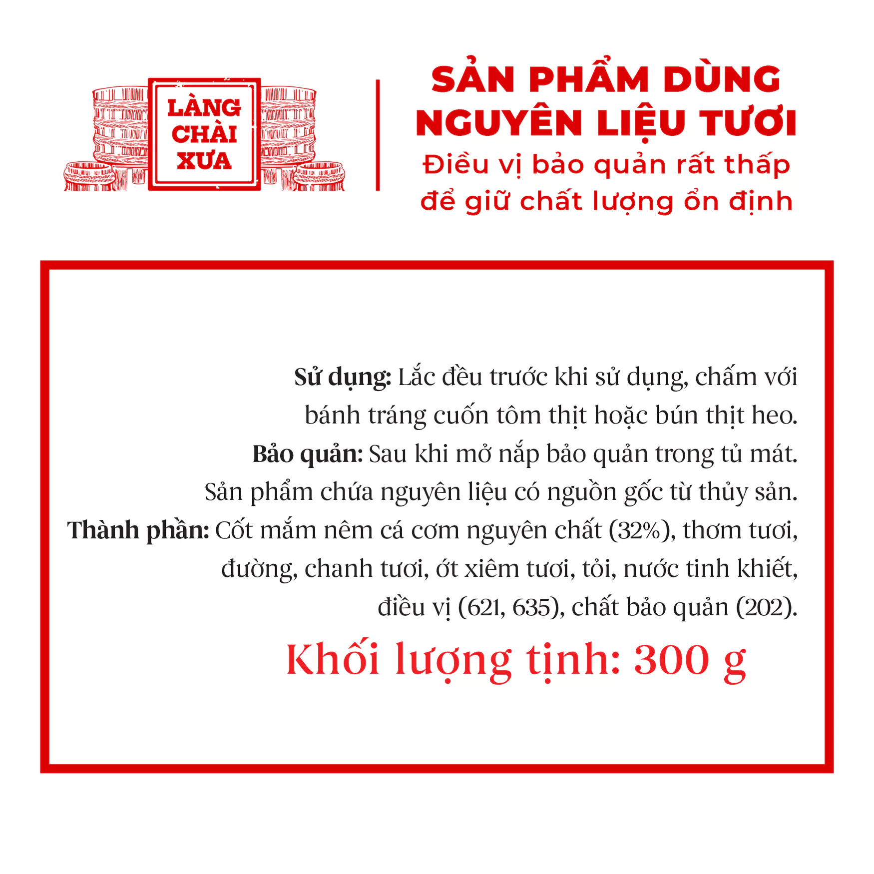 mắm nêm pha sẵn 300g
