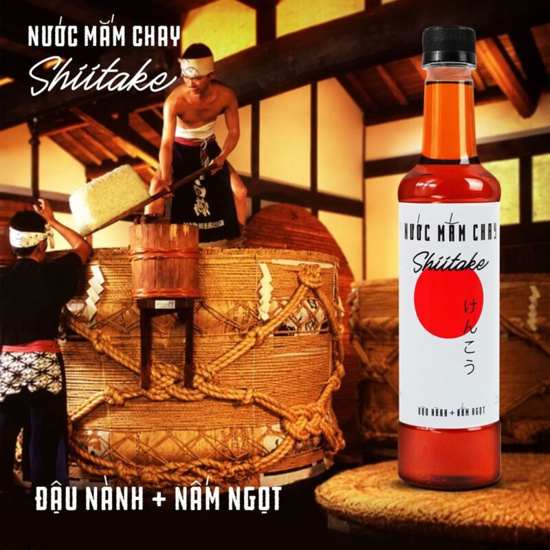 Combo 6 Chai Nước Mắm Chay Shiitake Làng Chài Xưa 525ml
