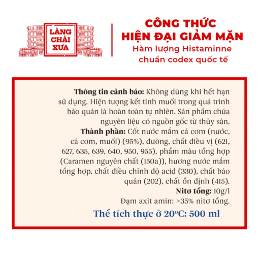 [Combo 6 Chai] Nước Mắm Nhỉ Truyền Thống (3 Chai Đỏ + 3 Chai Xanh) - Làng Chài Xưa - Ảnh 4