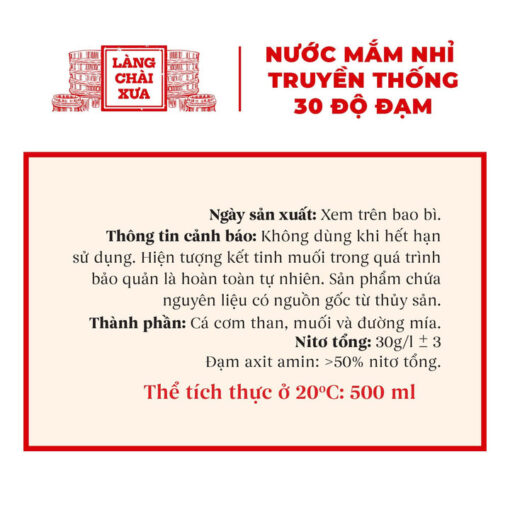 [Combo 6 Chai] Nước Mắm Nhỉ Truyền Thống (3 Chai Đỏ + 3 Chai Xanh) - Làng Chài Xưa - Ảnh 9