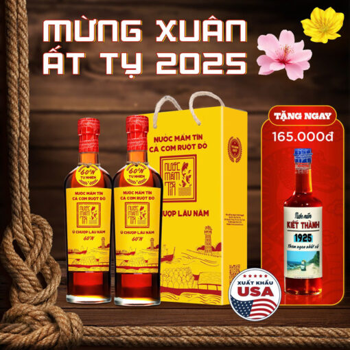 quà tết 2025 tĩn cá cơm vàng