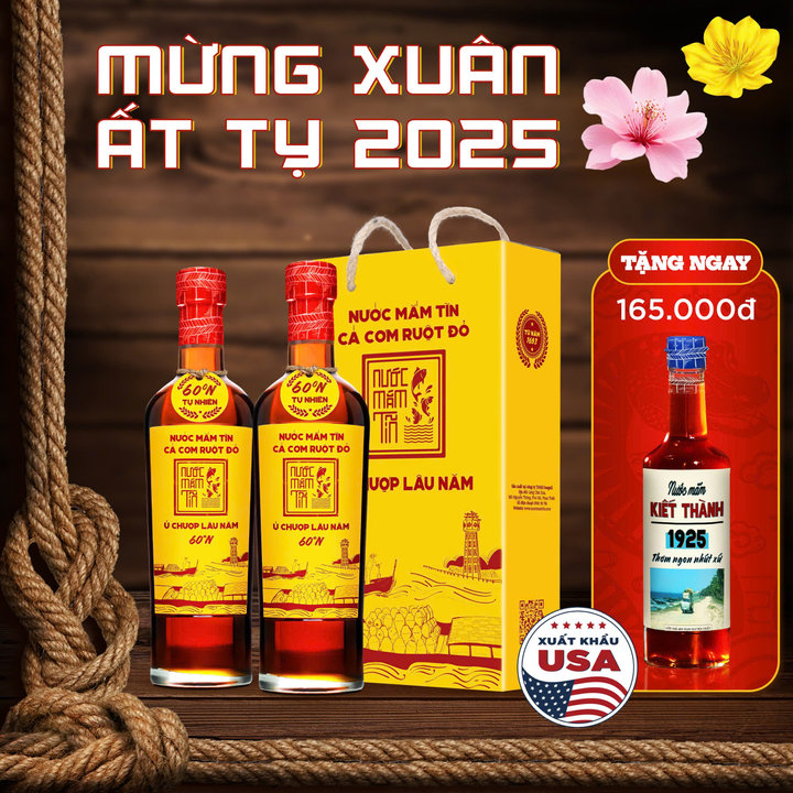 quà tết 2025 tĩn cá cơm vàng