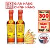 Hộp 2 chai nước mắm Tĩn cá cơm ruột đỏ 60N 250ml chai thủy tinh