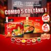 HỘP 5 GÓI TẶNG 1 – Mì Cay Hải Sản Seoul Chua Cay 7 Cấp Độ 6 Gói Gia Vị Làng Chài Xưa