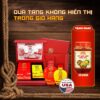 [Tặng Sốt Muối Chấm] Hộp Quà Đậm Đà Tình Thân GỒM 1 Nước Mắm Tĩn Tôm Biển 60N 500ml Và 1 Tĩn Cá Cơm Ruột Đỏ 250 ml không chất bảo quản