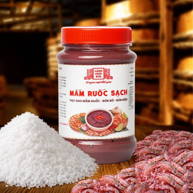 Alternative view of [Combo 3 hủ 260g] Mắm Ruốc Sạch Làng Chài Xưa - Chế biến thịt kho mắm ruốc, bún bò, bún riêu rất ngon