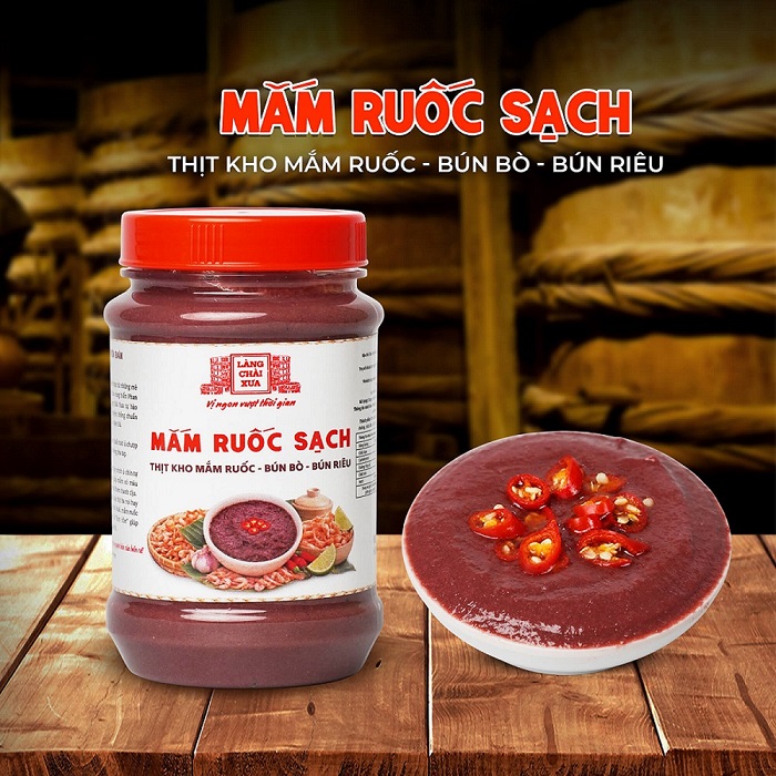 [Hủ 260g] Mắm Ruốc Sạch Làng Chài Xưa - Chế biến thịt kho mắm ruốc, bún bò, bún riêu rất ngon