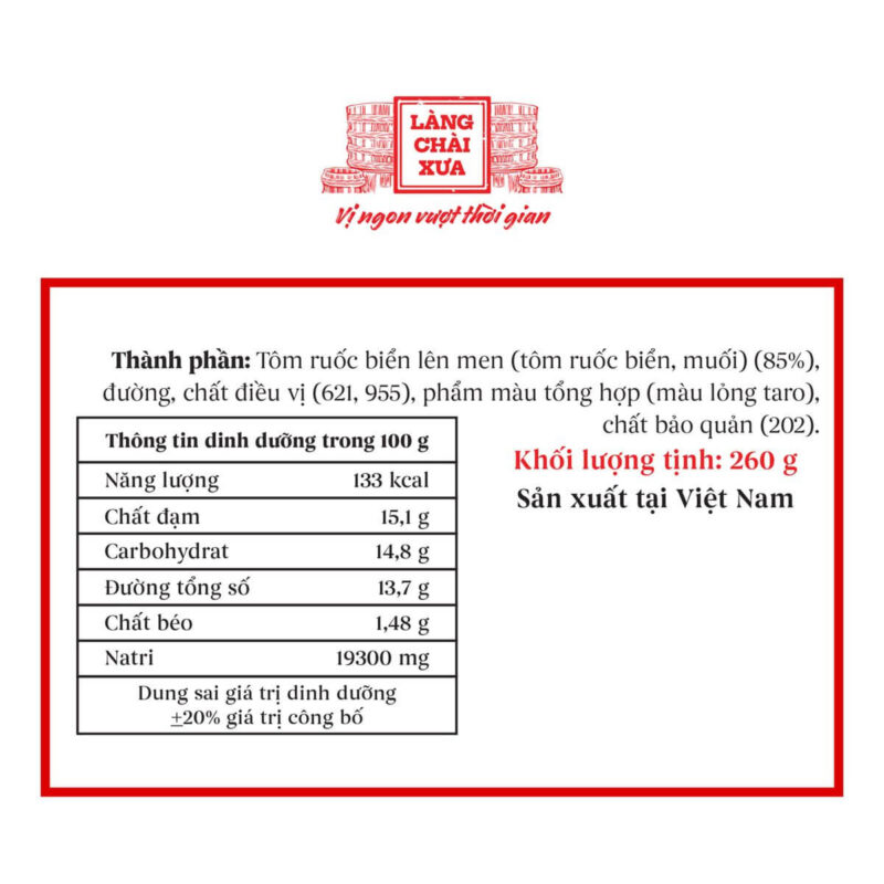 [Hủ 260g] Mắm Ruốc Sạch Làng Chài Xưa - Chế biến thịt kho mắm ruốc, bún bò, bún riêu rất ngon - Ảnh 3