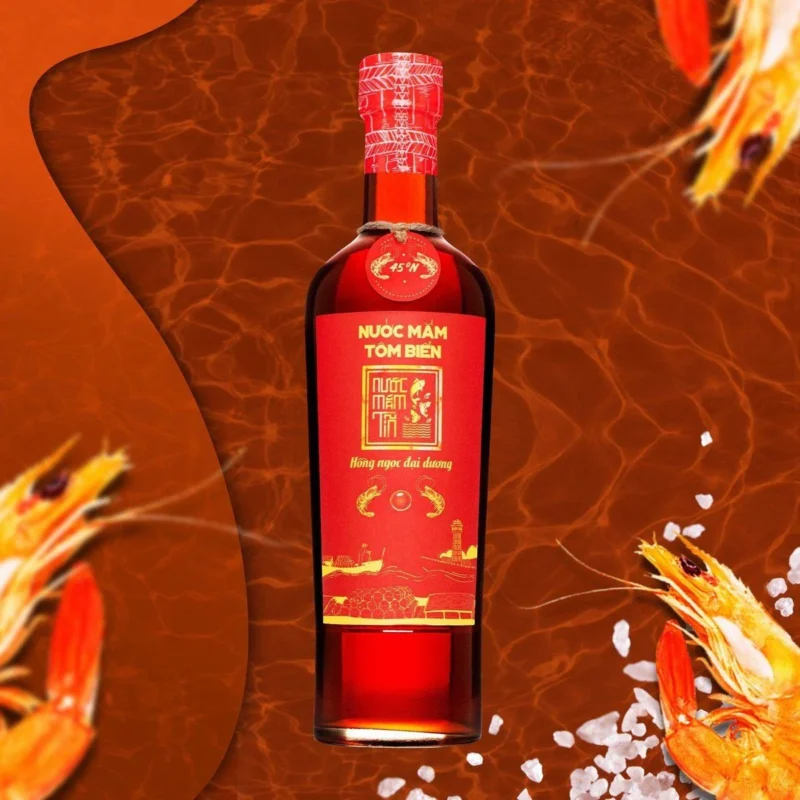[Tặng Sốt trộn gỏi và Nước tương 3in1] HỘP 02 Chai Nước Mắm Hiệu Tôm Biển độ đạm 45N tự nhiên Nước Mắm Tĩn 500ml/chai Hồng Ngọc Đại Dương - ảnh 7